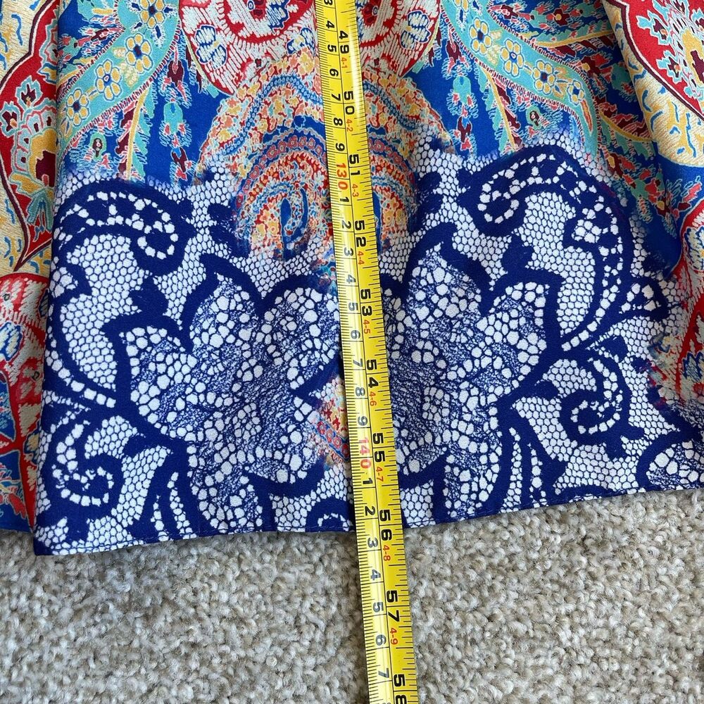 Anthropologie Ranna Gill Boteh Jewel Neckline Maxi Dress 6 Pleated Flowy Party - Picture 15 of 15